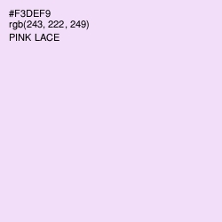 #F3DEF9 - Pink Lace Color Image